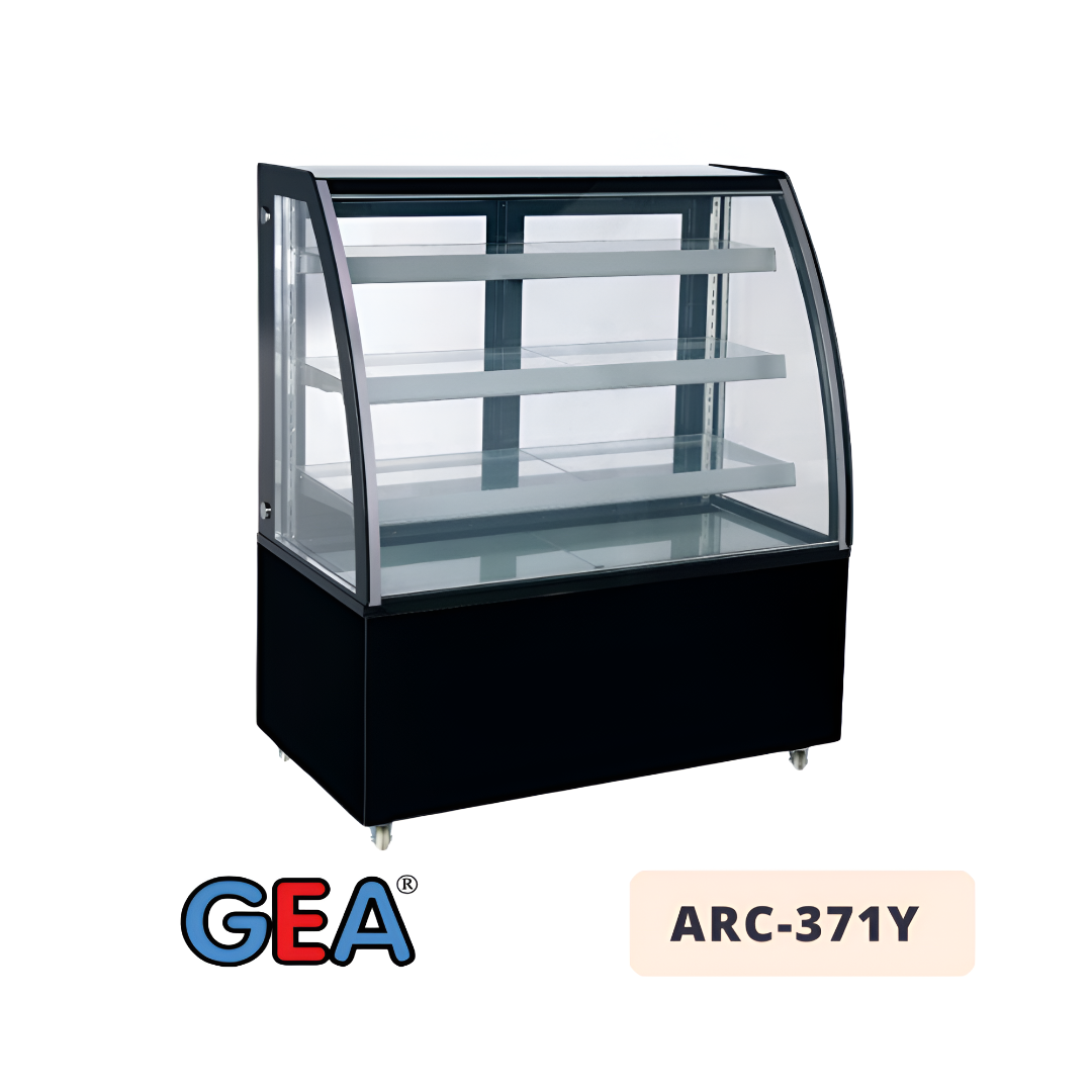 Curved Glass Cake Showcase GEA ARC-371Y Curved Glass Cake Showcase GEA ARC-371Y