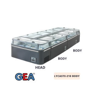 Glass Door Island Freezer GEA LYCASTE-210 Body