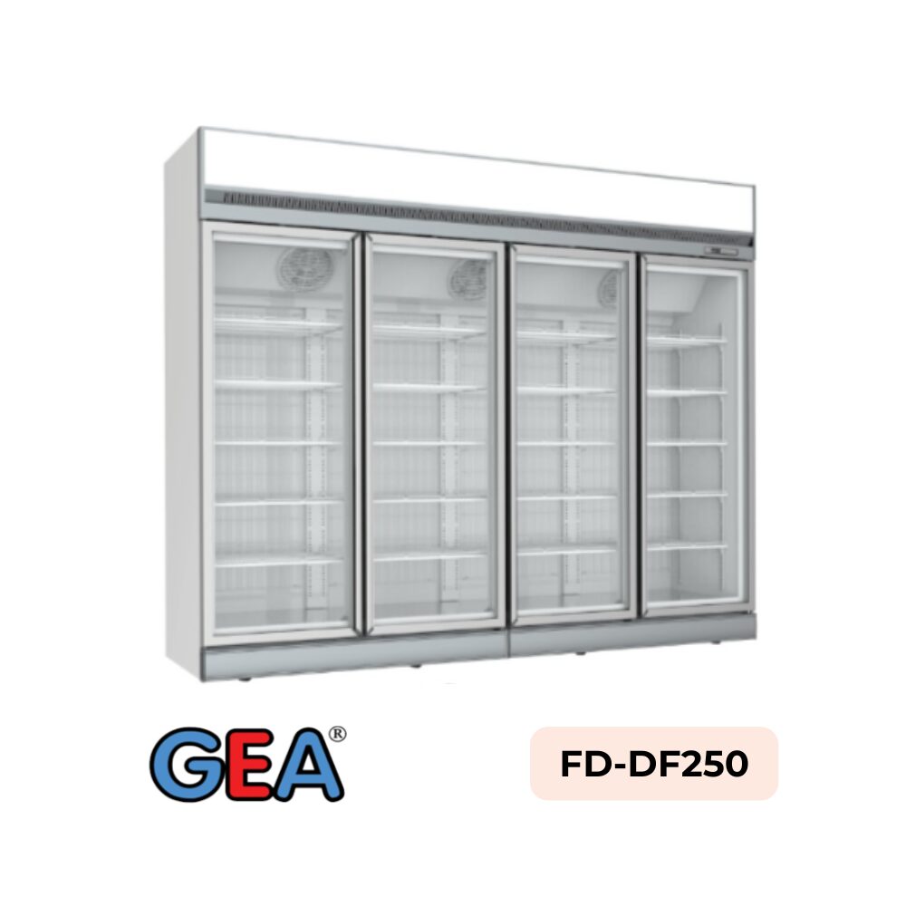 Upright Glass Door Freezer GEA FD-DF250 2121 Liter