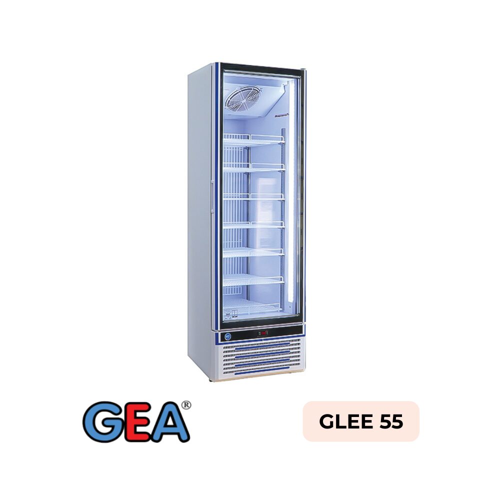 Upright Glass Door Freezer GEA GLEE 55 494L