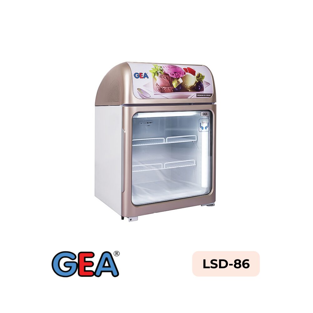 Upright Glass Door Freezer GEA LSD-86 86 Liter