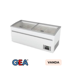 Glass Door Island Freezer GEA VANDA-250IC
