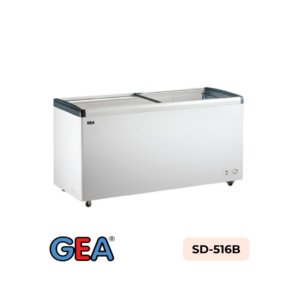 Sliding Flat Glass Freezer GEA SD-516B 516 Liter