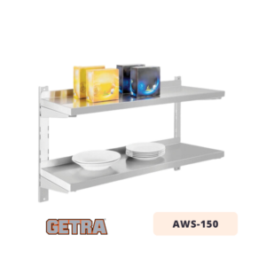 S/S Double Adjusted Wall Shelves GETRA AWS-150
