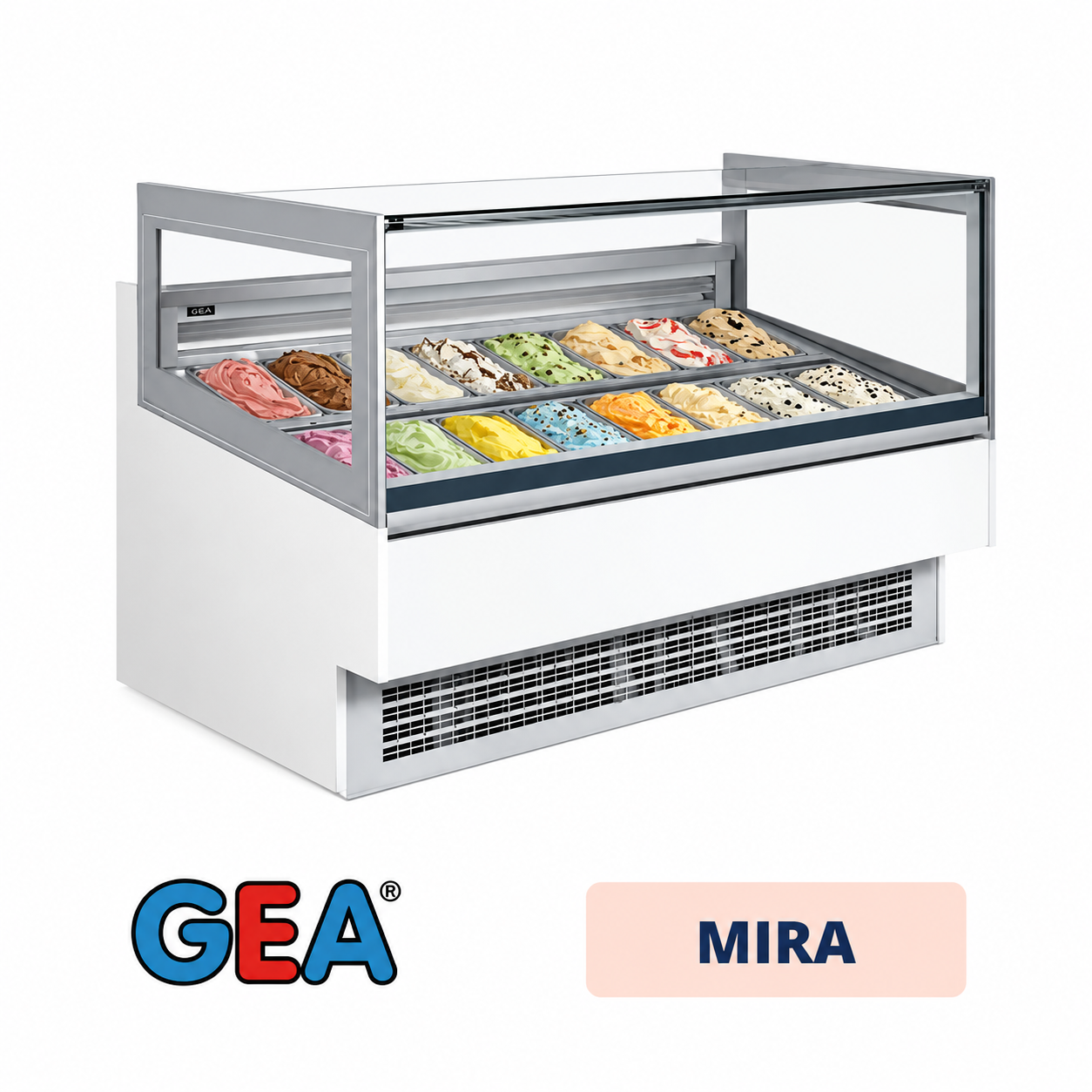 Gelato Showcase (Fan Cooling) GEA MIRA 18 Gelato Showcase (Fan Cooling) GEA MIRA 18