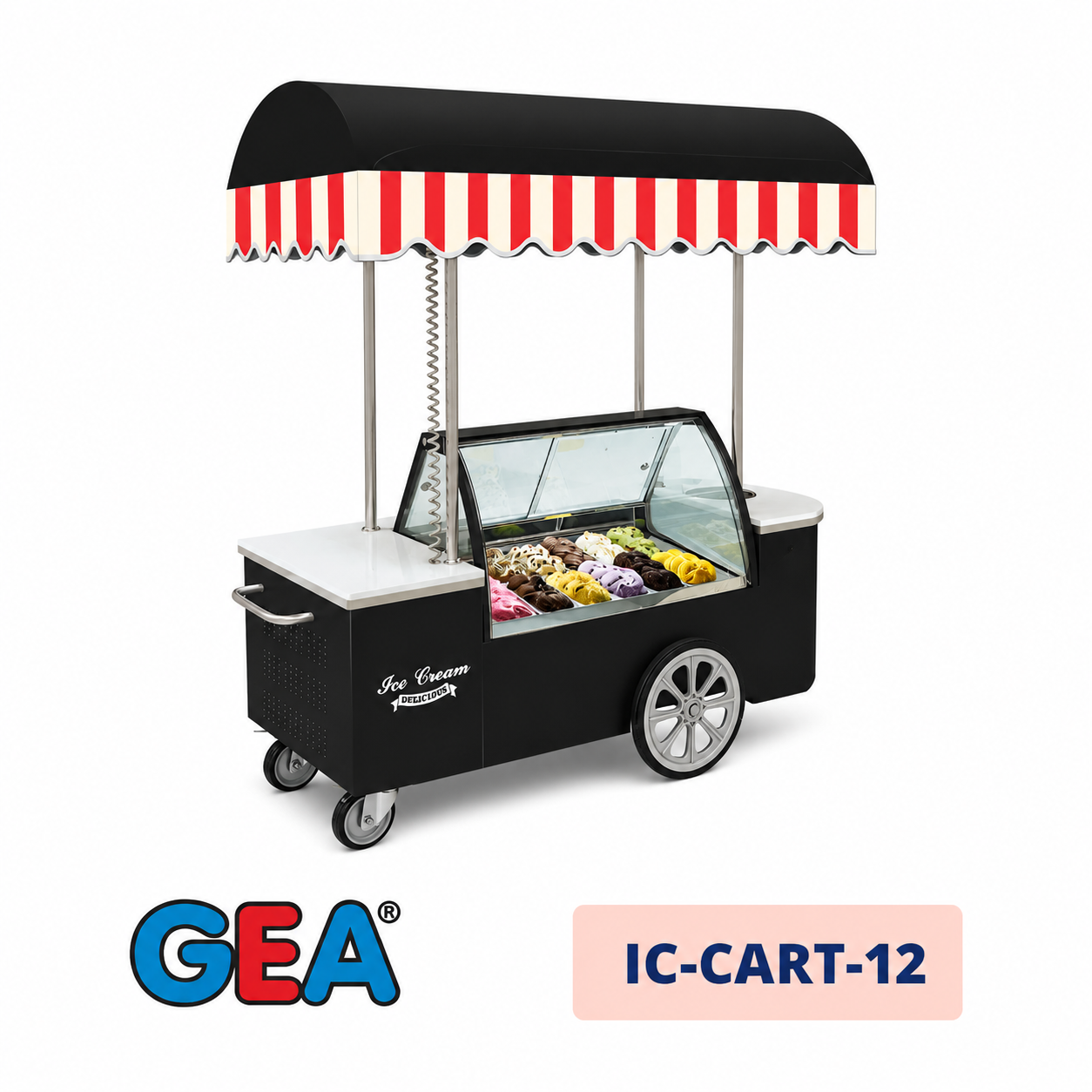 Gelato Showcase (Fan Cooling) GEA IC-CART-12 Gelato Showcase (Fan Cooling) GEA IC-CART-12