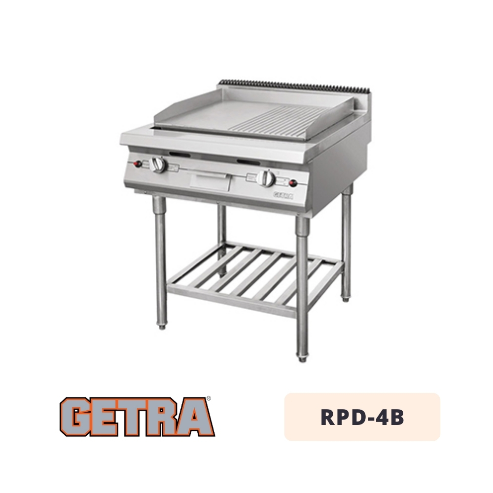 Gas Open Griddle & Broiler with Stand GETRA RPD-4B Gas Open Griddle & Broiler with Stand GETRA RPD-4B