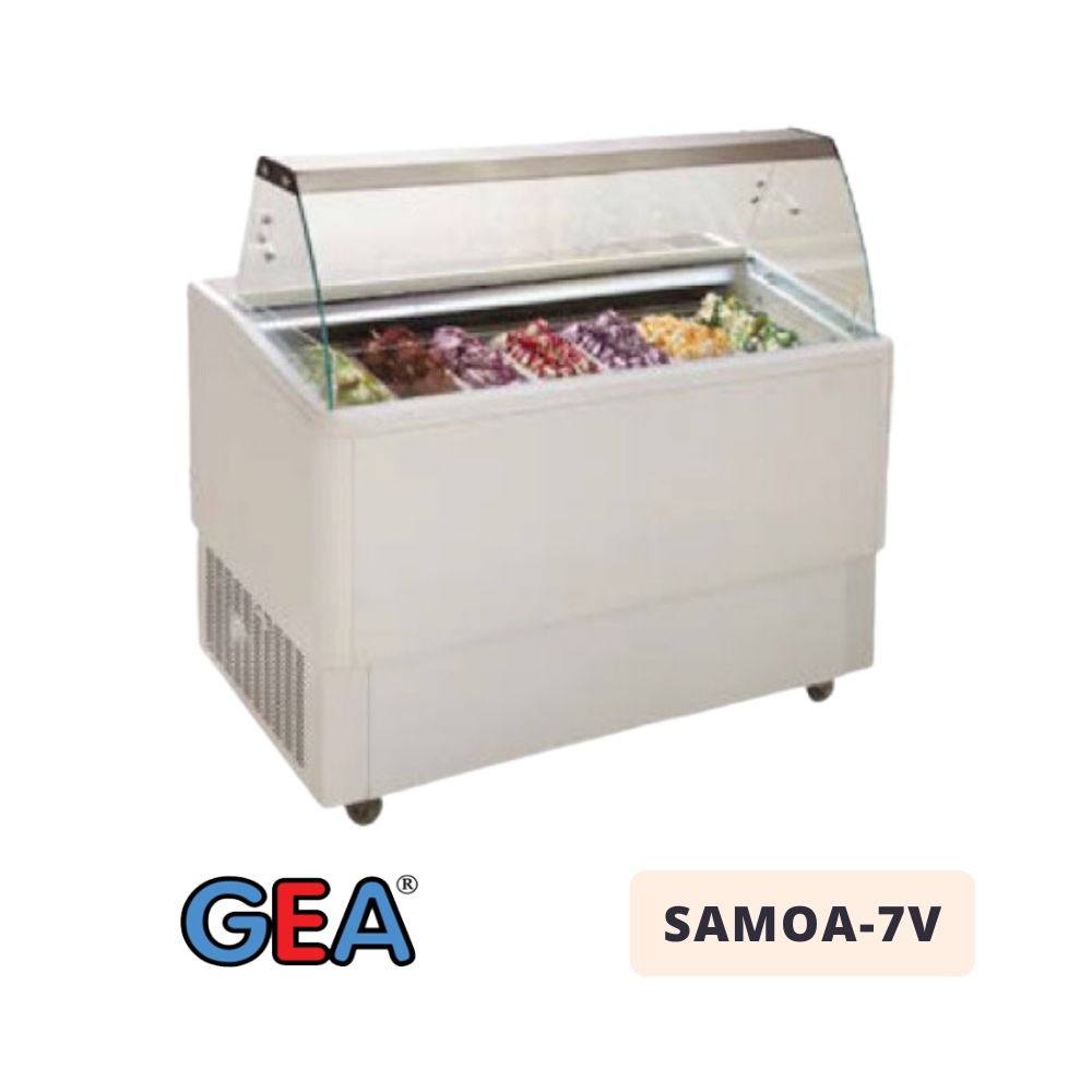 Gelato Showcase (Fan Cooling) GEA SAMOA-7V* Gelato Showcase (Fan Cooling) GEA SAMOA-7V*