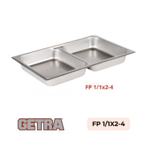 S/S Divided Food Pan GETRA FP 1/1x2-4