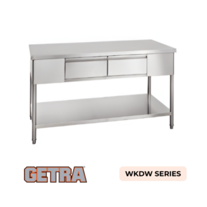 S/S Working Table with Drawers GETRA WKDW-150