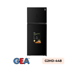 Kulkas 2 Pintu GEA G2HD-448 (Black Glass)